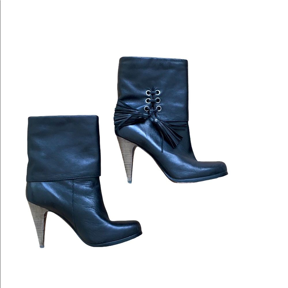 Coach leather bootie.